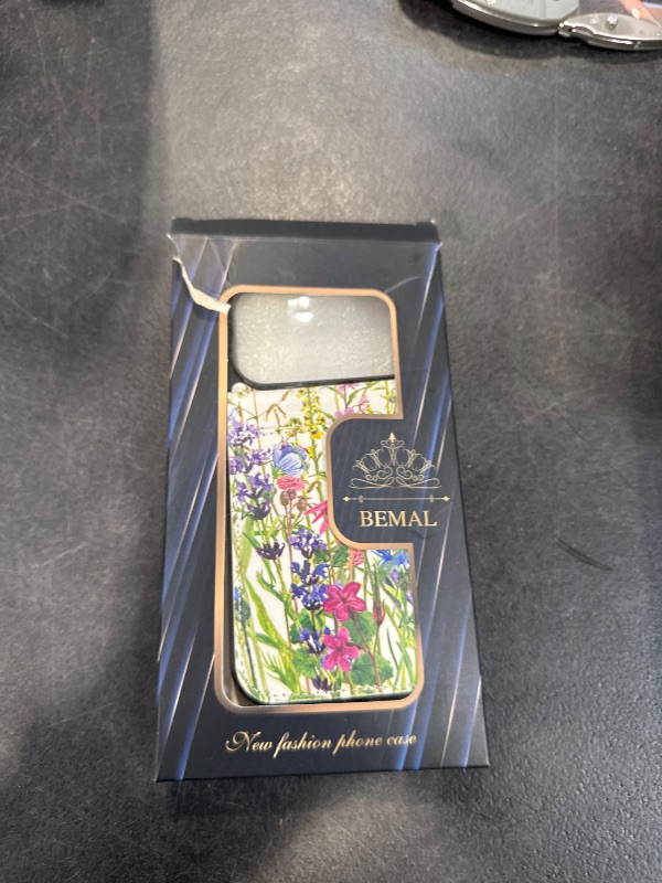Photo 1 of Bemal for iPhone 17 Pro Wallet Case, Built-in Card Holder, Fashion Printed, RFID Blocking, PU Leather Kickstand, Magnetic Closure, Shockproof Phone Cover for Women and Men, Blooming Floral