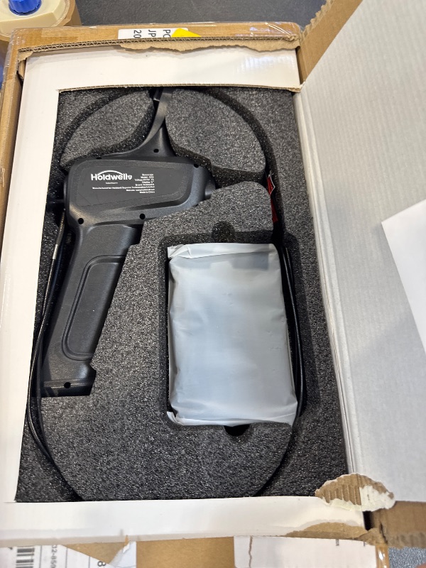 Photo 1 of Holdwell S 360° Articulating Borescope Camera, 3.9mm Borescope Endoscope with 5" IPS Screen, 720P HD, 4.9FT Gooseneck Cable, IP67 Waterproof Snake Cameras with 6 Lights for Automotive, Plumbing