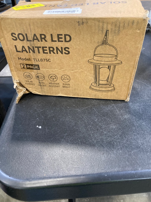 Photo 1 of Solar Lanterns Outdoor Waterproof, Bright Hanging Solar Lights for Outside, Upgraded Lanterns Solar Powered Lighting for Garden Patio Porch Tree Decor (Warm Light, 2 Pack)