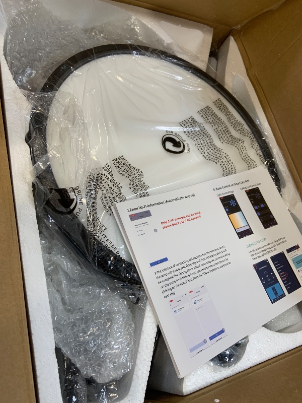 Photo 1 of Roomratv 52 Inch Smart Ceiling Fan with Light,App Control,Ultra Silent Reversible DC Motor Fan Remote Control Compatible with Alexa Google home?black?