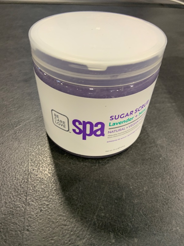 Photo 1 of BCL Spa Calming Lavender Mint Sugar Scrub - Professional Soothing Body Scrub for Relaxation, Calming, Self Care Aromatherapy, Hydrating Exfoliator, Made in USA, 16 oz