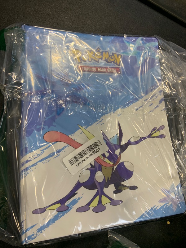 Photo 1 of Ultra PRO Greninja 9-Pocket Portfolio for Pokemon Cards, Pokemon Card Binder & Magic The Gathering Organizer, Acid-Free Non-PVC Protection, Stores Up to 180 Cards, Made in USA
