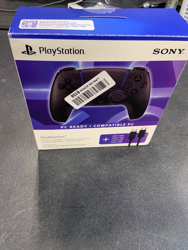 Photo 1 of PlayStation DualSense® Wireless Controller – Midnight Black + USB Cable for PC