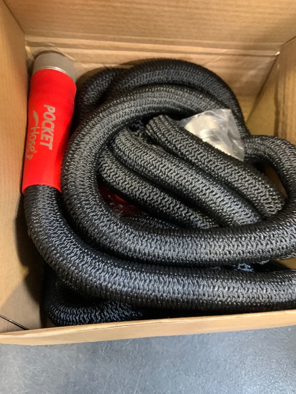 View 2 of Pocket Hose 50 FT Silver Bullet 2.0 Expandable Garden Hose w/Turbo Shot Nozzle, AS SEEN ON TV, Lead-Free, Solid Aluminum Connectors, Easy On/Off Valve, Kink-Free, Leak-Proof