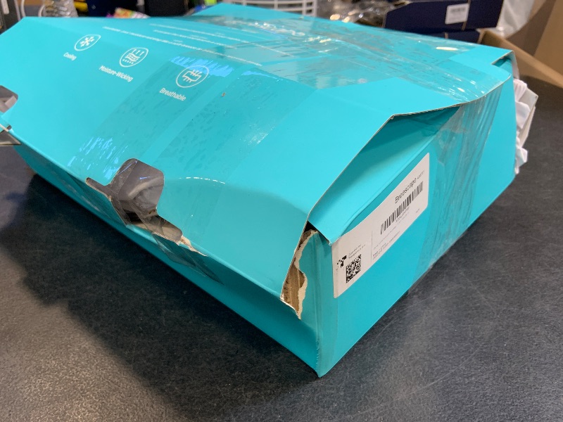 View 2 of Breescape Cooling Sheets King Size - BlendTek Dry & Cool Technology Cooling Bed Sheets for Hot Sleepers and Night Sweats, Q-Max>0.46 Tech King Sheet Set, Deep Pocket Up to 18", Snow White