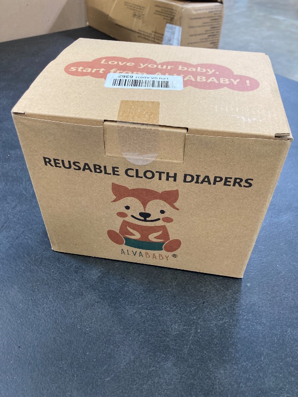Photo 1 of ALVABABY 6 Pack Cloth Diaper with 12 Inserts One Size Adjustable Washable Reusable Diaper Cover for Baby Girls and Boys
