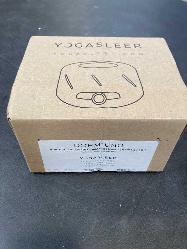 Photo 1 of Yogasleep Dohm Uno White Noise Sound Machine, Real Fan Inside for Non-Looping White Noise, Sleep Aid, Office Privacy & Meditation for Adults & Baby, Registry Gift (White)