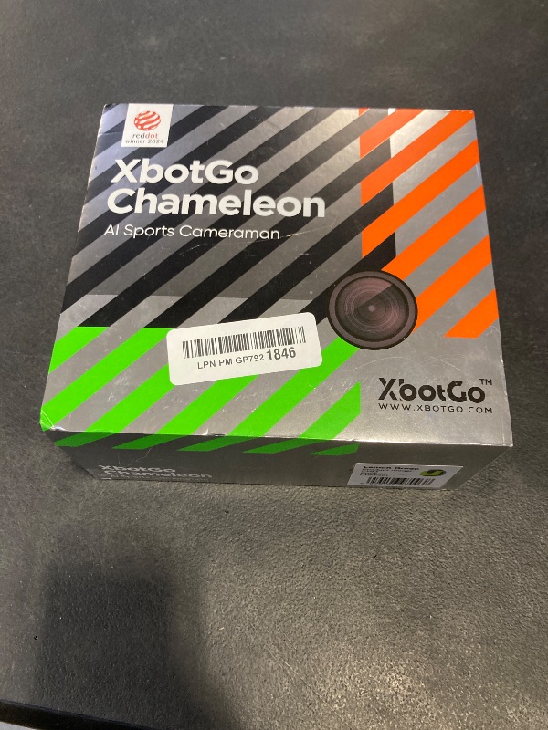 View 2 of XbotGo Chameleon AI Auto Sports Action Camera - 4K 60FPS Soccer Camera and Basketball Tracking Camera for Team Sports, Live Streaming, No Subscription, Works with iOS & Android (Lemon Green)
