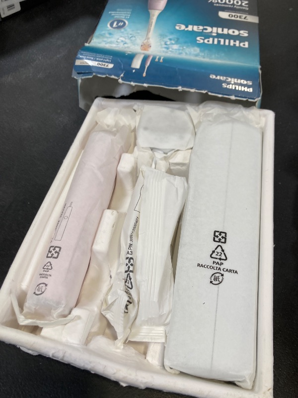 Photo 1 of Philips Sonicare 7300 Series Electric Toothbrush - Next-Generation Sonicare Technology, Pressure Sensor, 12 Brushing Settings, SmarTimer, 21-Day Runtime, Travel Case, Light Pink, HX7422/04