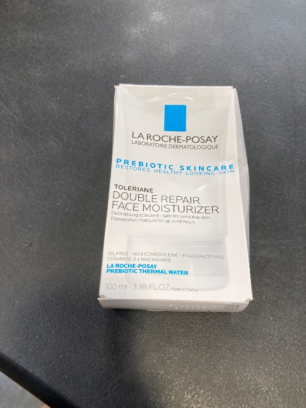 Photo 1 of La Roche-Posay Toleriane Double Repair Face Moisturizer, Daily Moisturizer Face Cream with Ceramide and Niacinamide for All Skin Types, Oil Free, Fragrance Free