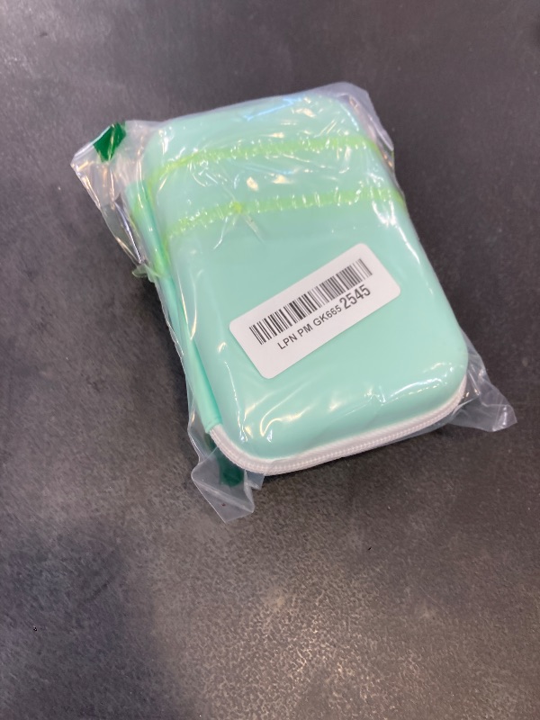 Photo 1 of Teyomi Case Compatible with NELKO P21, for NIIMBOT D110, for JADENS D110 Label Maker with 3 Roll Label Tape(Label Paper 1/2" x 1 1/2" (12mm X 40mm))-Hard Shell Storage Bag-Green