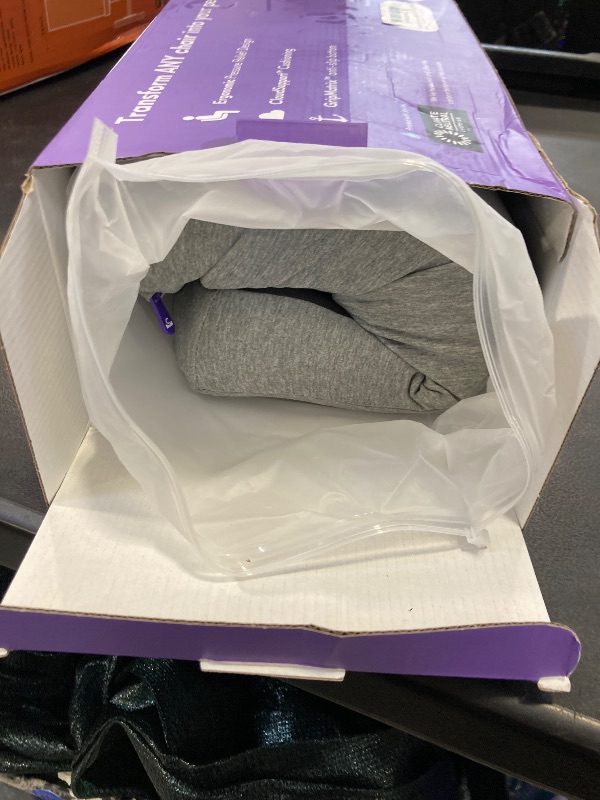 Photo 1 of C CUSHION LAB Patented Pressure Relief Seat Cushion for Long Sitting Hours on Office/Home Chair, Car, Wheelchair - Extra-Dense Memory Foam for Hip, Tailbone, Coccyx, Sciatica - Light Grey