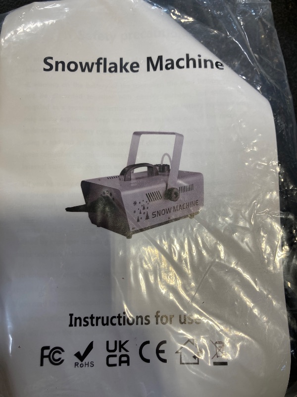 Photo 1 of Snow flake machine