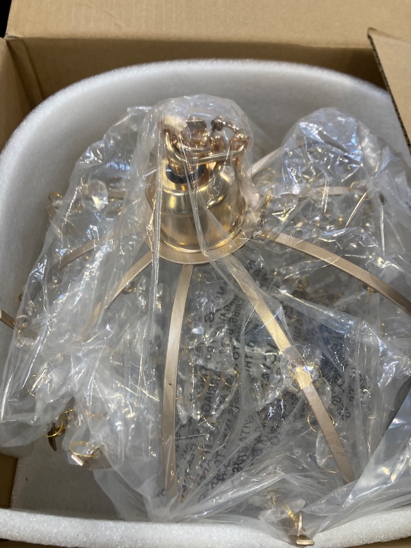 Photo 1 of 2 Pack Battery Operated Chandelier, No Wiring Rechargeable Pendant Light with Remote, RGB Dimmable Lamp, Small Acrylic Crystal Chandelier for Bedroom Indoor, Covered Outdoor Porch Gazebo Ceiling Deco