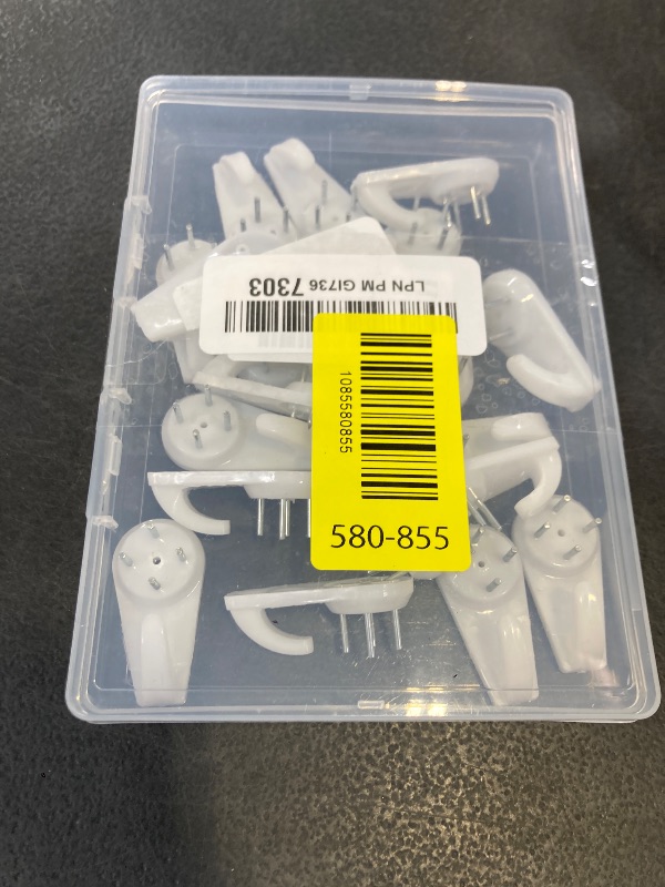 Photo 1 of Concrete Wall Hooks, 20pcs Invisible Nail Hangers, No-Damage Wall Picture Hanger - Powerful Concrete & Drywall Hooks for Picture & Clock Hangers