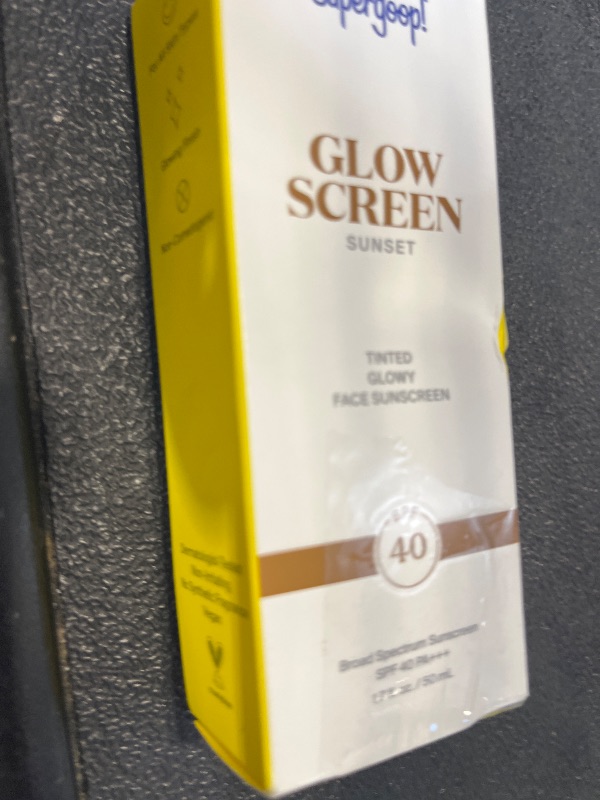 Photo 1 of Supergoop! Glowscreen SPF 40, Sunset (Deep Bronze Glow) - 1.7 fl oz - Glowy Primer + Broad Spectrum Tinted Sunscreen - Helps Filter Blue Light - Hydration - Hyaluronic Acid & Vitamin B5