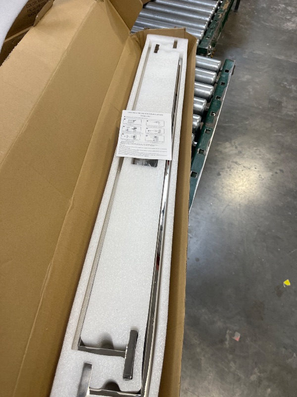 Photo 1 of BANOLUX Towel Rack, 32-Inch Single Towel Bars for Bathroom, Towel Racks for Bathroom Wall Mounted SUS304 Stainless Steel Hand Towel Holder Heavy Duty, Chrome Towel Bar 2 Pack, A7-TB-PC-32IN-2PACK