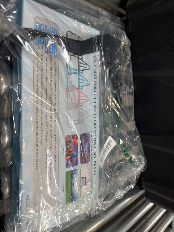 View 2 of UEASE Clear Bag for Stadium Events 12×6×12 Clear Tote Bag for Concert,Sport,Festival