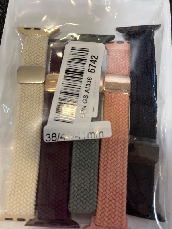 Photo 1 of Slim Stretchy Magnetic Braided Compatible with Apple Watch Bands Women Men
