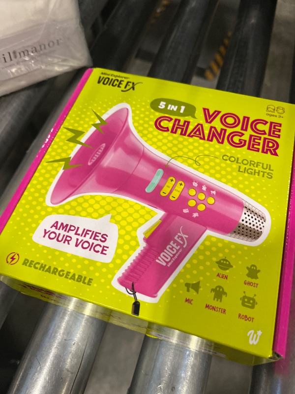 Photo 1 of Mini Explorer Voice Changer for Kids for Kids - Voice Changing Device for Boys & Girls Ages 3-8+ Olds Birthday Gifts for 3, 4, 5, 7, 8 Year Old Boy - Toys Gift Ideas for Kid, Toddler (Pink)