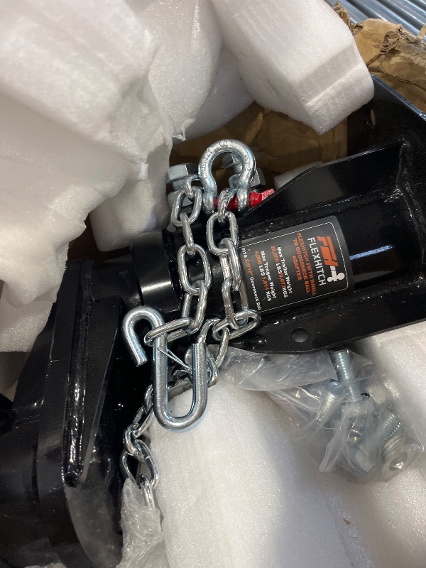 Photo 1 of Patented 6" Offset Fifth Wheel to Gooseneck Adapter, Height Adjustable 14-18", Bolt-On to Kingpin Box, Ideal for Trucks Needing Extra Clearance When Towing Fifth Wheel Campers, with Safety Chain