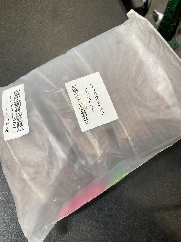 Photo 1 of Crochet Box Braids Hair Pre-Looped Goddess Braids 7 Packs 3x Braiding Hair (18 Inch, 1B/30/27)