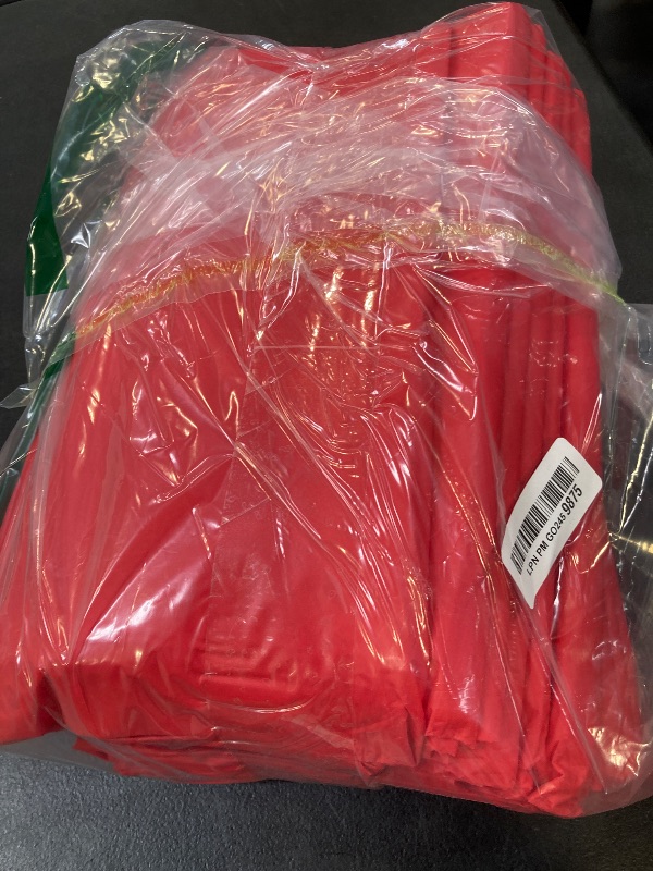 Photo 1 of CXPSINC 120 Inch Disposable Plastic Tablecloth Red, 10 Pack Round Premium Table Covers for Dining, Wedding, Party, Picnic, Indoor & Outdoor Use – Waterproof, Durable, Easy Clean (Red, Round-120)