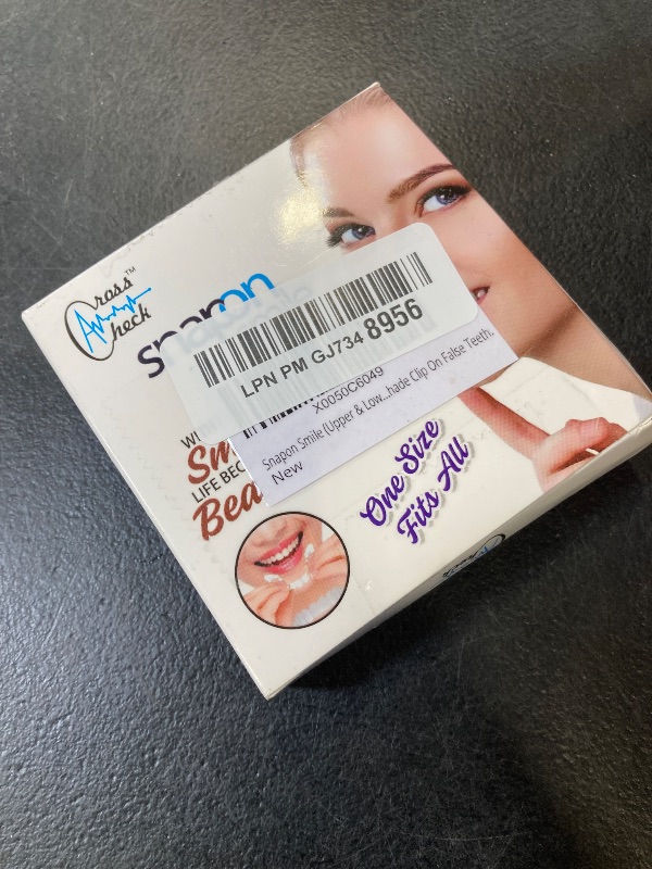 Photo 1 of Snapon Smile Moldable Fake Teeth Covers (Upper & Lower) Veneer for Men & Women - Comfort Fit Natural Shade Clip on False Teeth