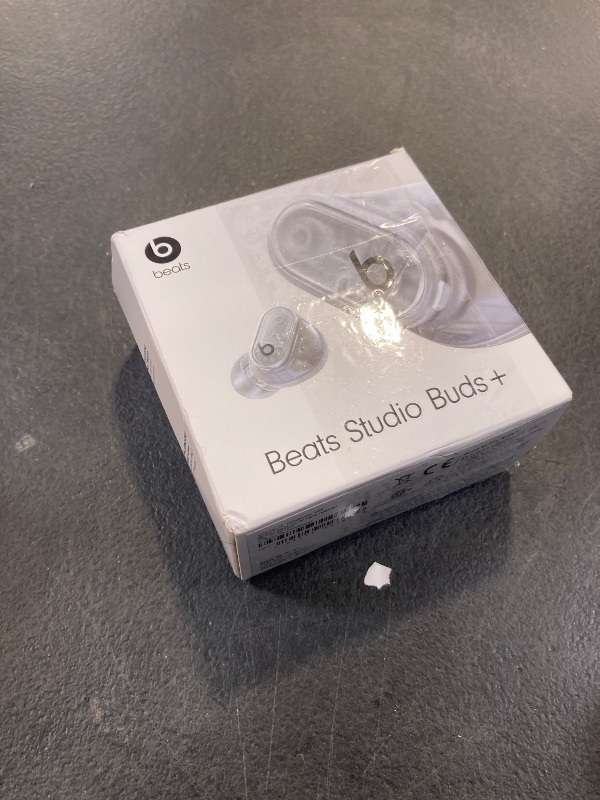 Photo 1 of Beats Studio Buds + | True Wireless Noise Cancelling Earbuds, Enhanced Apple & Android Compatibility, Built-in Microphone, Sweat Resistant Bluetooth Headphones, Spatial Audio - Transparent