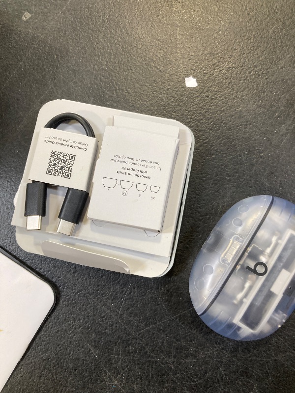 Photo 1 of Beats Studio Buds + | True Wireless Noise Cancelling Earbuds, Enhanced Apple & Android Compatibility, Built-in Microphone, Sweat Resistant Bluetooth Headphones, Spatial Audio - Transparent