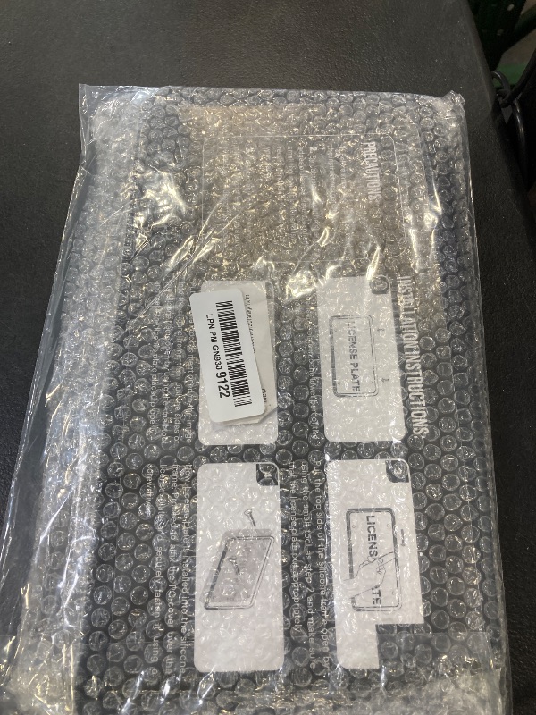 Photo 1 of MotorFi Black Silicone License Plate Frames 2 Pack