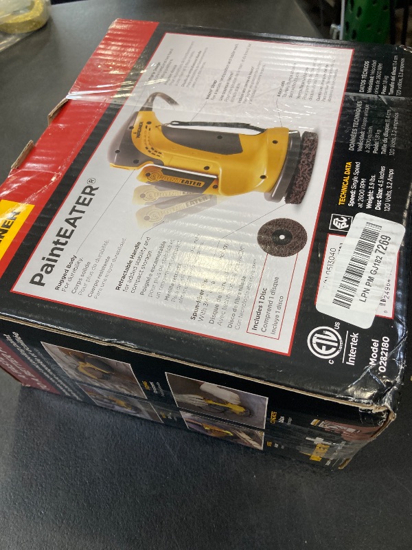 Photo 1 of Wagner Spraytech 513040 PaintEater Electric Palm Grip Paint Removal Sanding Kit, Orbital Disc Sander