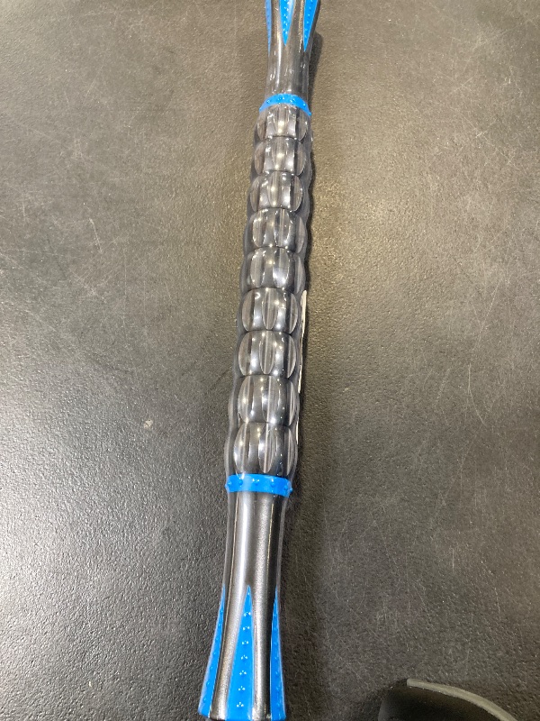 Photo 1 of MZDXJ Muscle Roller Massage Roller Stick- Deep Tissue Fascia Blaster for Myofascial Pain Relief, Lymphatic Drainage & Body Sculpting, Handheld Physical Therapy & Recovery Tool ?(Blue & Black
