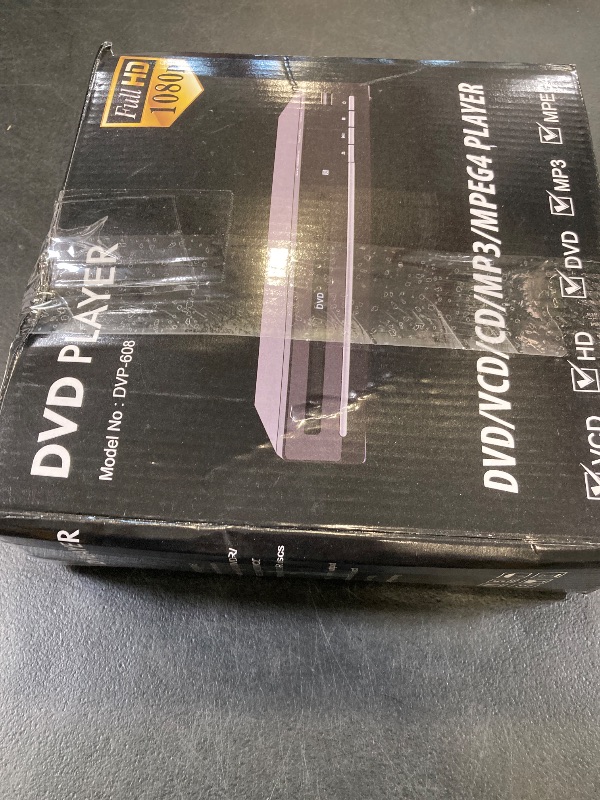 View 2 of DVD Players for TV with HDMI,Plays All Regions and Formats,CD Player for Home,Support 1080P Video/CD/DVD/VCD/JPEG/USB, Remote, HDMI and RCA Cables Included