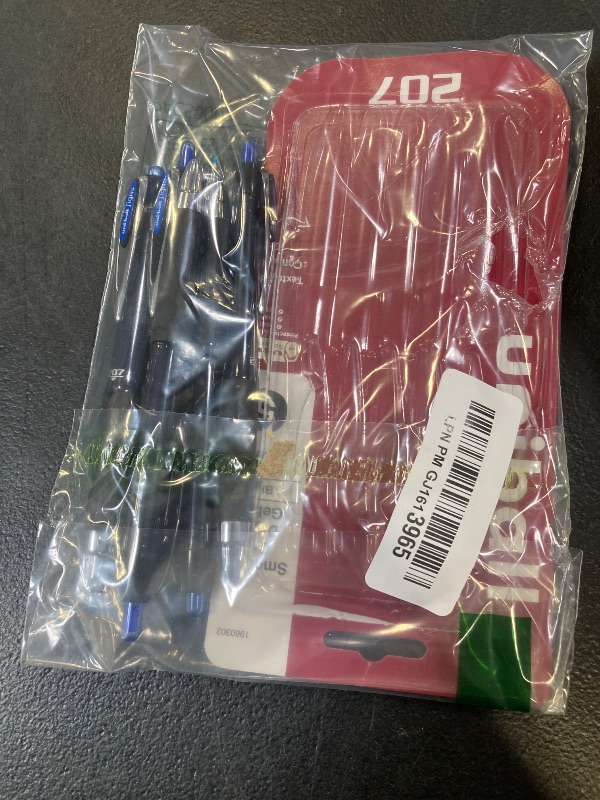 Photo 1 of uniball™ 207 Gel Pens, Blue Ink, 0.7mm Medium Point, Retractable, 5 Count