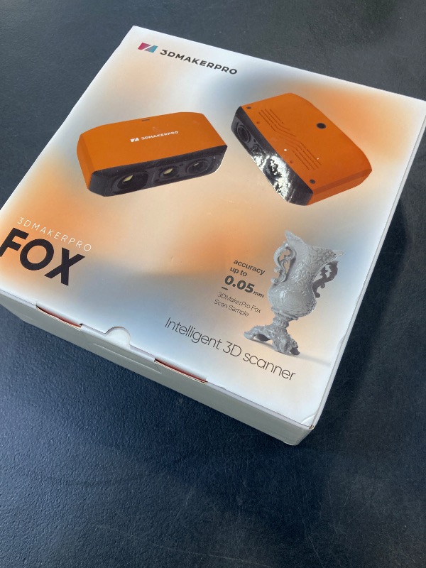 Photo 1 of 3DMakerpro Fox Entry-Level Medium-Format 3D Scanners for 3D Printing, Handheld 3D Scanner with Markerless AI Visual Tracking, 10FPS Fast Scan, 0.07mm Accuracy for 3D Printer