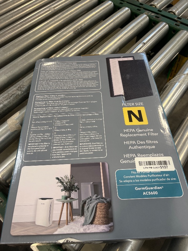 Photo 1 of GermGuardian Filter N HEPA Pure Genuine Air Purifier Replacement Filter, Removes 99.97% of Pollutants GermGuardian Air Purifier AC5600, FLT5600