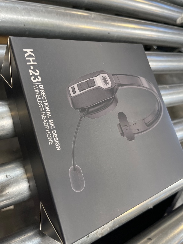 Photo 1 of Sarevile Trucker Bluetooth Headset, V5.2 Wireless Headset with Upgraded Microphone AI Noise Canceling, On Ear Bluetooth Headphone with Mute for Driver Office Call Center (Black)