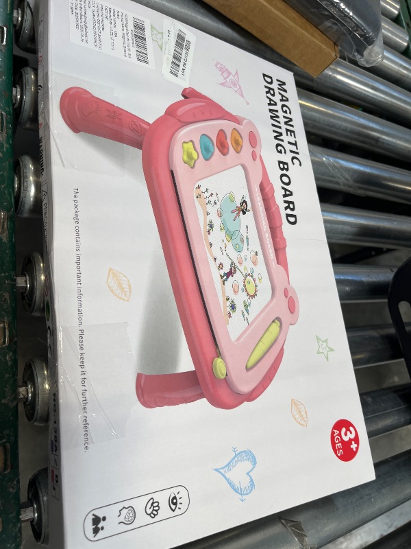 View 2 of Magnetic Drawing Board for Kids, Drawing Pad Gifts for 3 Year Old Girls