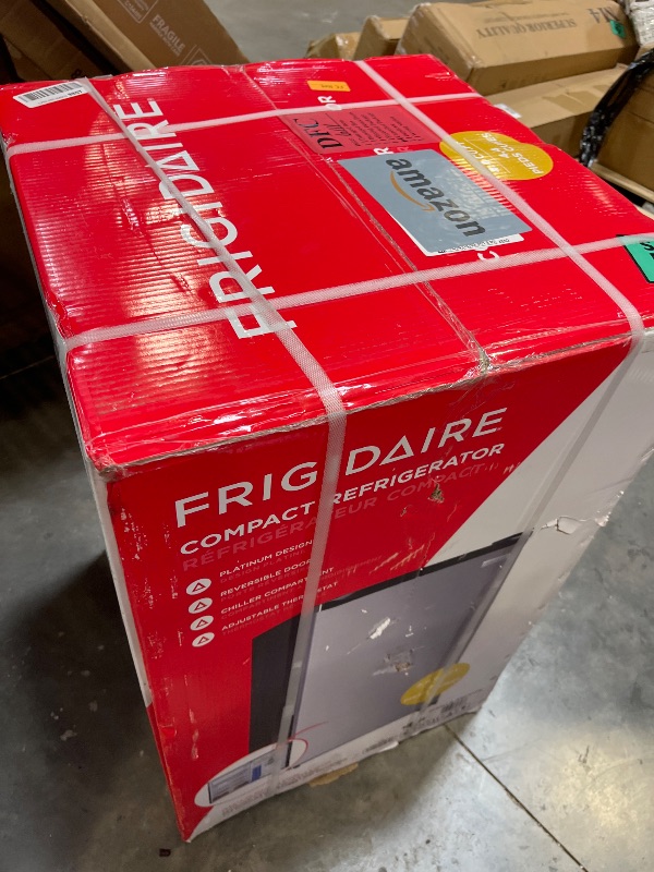 Photo 1 of Frigidaire Compact Fridge, 4.5 Cubic Feet, Stainless Steel