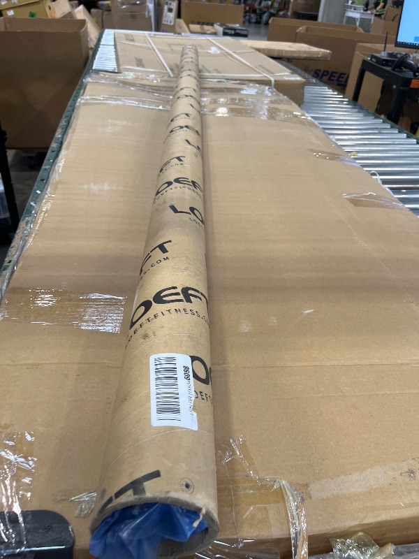 View 2 of LOEFT Professional Squat Barbell, 95in/ 8Ft Olympic Barbell for Powerlifting 32MM 55lb, Squat Bar for 2000 lbs Weight Capacity 205K PSI, Weight Bar Fit 2" Weights (Silver)