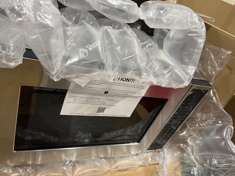 Photo 1 of SHARP SMC1585KS Convection Countertop Microwave Oven with Removeable 15.4" Carousel Turntable, 1.5 Cubic Feet, 900 Watt, Sensor Cooking, Stainless Steel