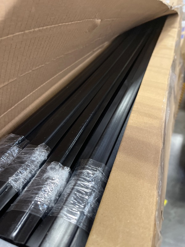 Photo 1 of VEVOR Bottom Locking Privacy Slats, Double-Wall Vertical Bottom-Locking Slats with Wings for Chain-Link Fence, High-Density HDPE Chain Link Slats Ideally Fit 6' High Fence for Garden and Farm(Black)