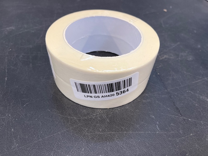 Photo 1 of Zellykool Beige White Masking Tape, 1 Inch x 55 Yards, 2 Rolls