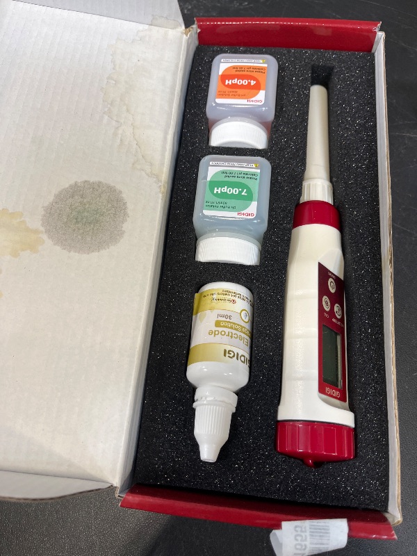 Photo 1 of GIDIGI Digital pH Meter for Food Fermentation with pH Calibration Solution