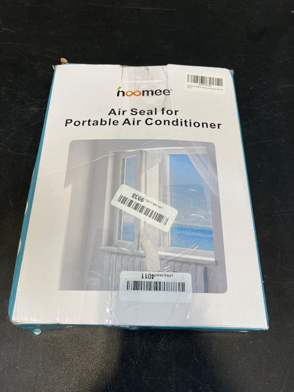 Photo 1 of HOOMEE 157”(400CM) Universal Window Seal for Mobile Air Conditioner and Tumble Dryer – Window Kit Works with Portable AC, Easy to Install - Air Exchange Guards with Zip and Adhesive Fastener