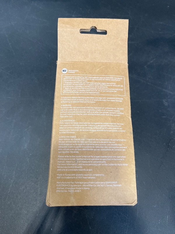 View 3 of Samsung HAFCU1/XAA Refrigerator Water Filter