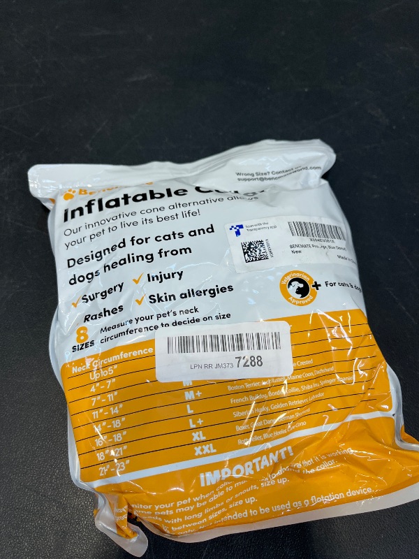 Photo 1 of BENCMATE Inflatable Dog Cone Collar - Large
