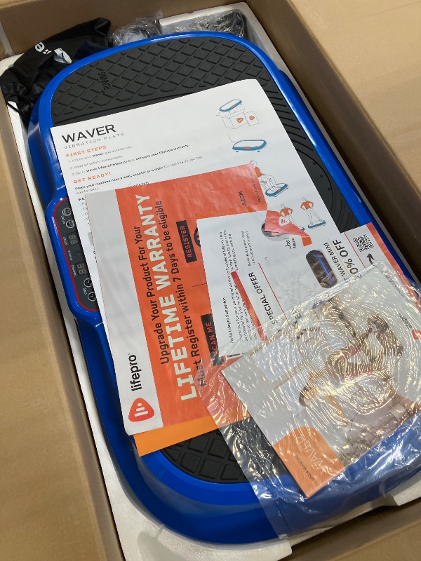 Photo 1 of Lifepro Waver Vibration Plate Exercise Machine – High-Intensity Vibration Plate for Lymphatic Drainage – Full-Body Workout Vibrating Platform with Loop Bands – Fitness Equipment for Strength & Toning