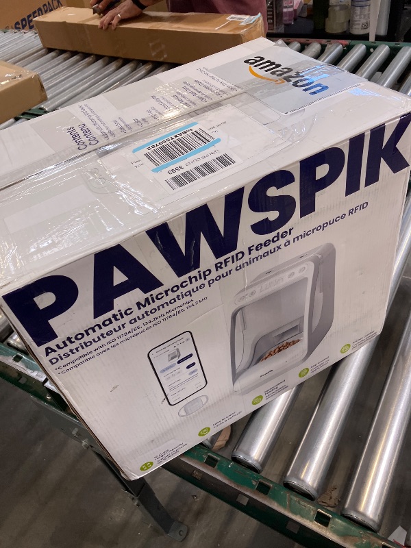 Photo 1 of PawsPik Automatic Microchip RFID Cat Feeder,16-Cup, ISO Microchip & PawsPik RFID Tag Compatible, App Control, Portion Control